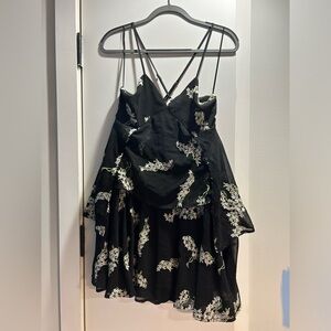 Floral Strappy Mini Dress
